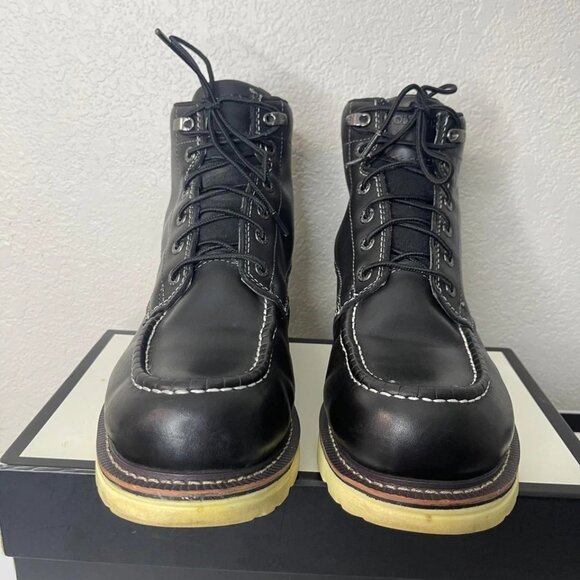 Wolverine I-90 DuraShocks Black Leather 6" Work Boot WP W200147 Men's Size 13 M - Picture 1 of 14